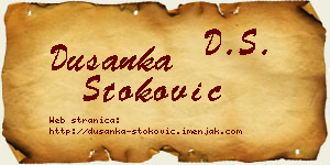 Dušanka Stoković vizit kartica
